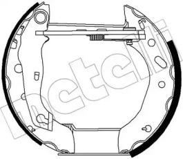 Барабанный тормозной механизм METELLI для MAZDA 121 III (JASM, JBSM) 1.8 D