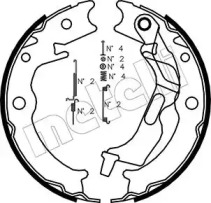 Барабанный тормозной механизм METELLI для CHEVROLET NUBIRA седан 2.0 D