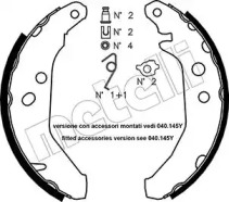 Барабанный тормозной механизм METELLI для FORD FIESTA III (GFJ) 1.6