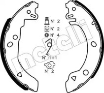 Барабанный тормозной механизм METELLI для FORD FIESTA III (GFJ) 1.6