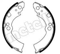 Барабанный тормозной механизм METELLI для NISSAN SUNNY I (B11) 1.7 D
