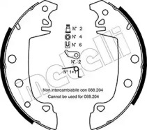 Тормозная колодка / накладка METELLI для PEUGEOT 305 II Break (581E) 1.9 Diesel