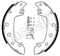 Барабанный тормозной механизм METELLI для PEUGEOT 204 Break 1.3 D