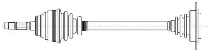 Привод колеса METELLI для VW BORA Variant (1J6) 2.3 V5