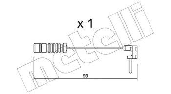 Тормоза METELLI для MERCEDES-BENZ T1 автобус (602) 310 D 2.9