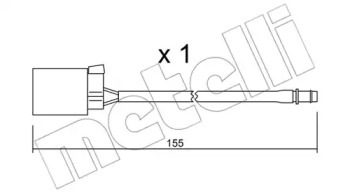 Дисковой тормозной механизм METELLI для FORD COUGAR (EC_) 2.5 V6 24V