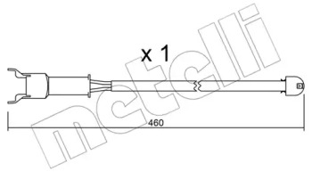 Тормозные колодки METELLI для JAGUAR XJ (XJ40, XJ81) 6 3.2 24V