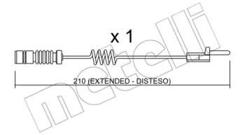 Дисковой тормозной механизм METELLI для MERCEDES-BENZ SPRINTER 3-t Фургон (903) 308 CDI
