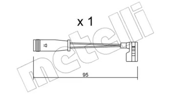 Тормоза METELLI для VW CRAFTER 30-50 c бортовой платформой/ходовая часть (2F_) 2.0 TDI