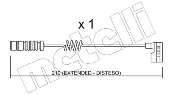 Дисковой тормозной механизм METELLI для MERCEDES-BENZ SPRINTER 3-t Фургон (903) 308 CDI