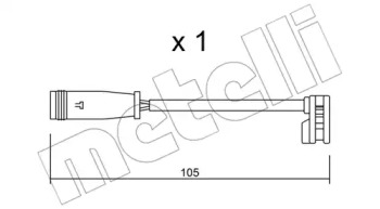 Тормоза METELLI для VW CRAFTER 30-50 c бортовой платформой/ходовая часть (2F_) 2.0 TDI