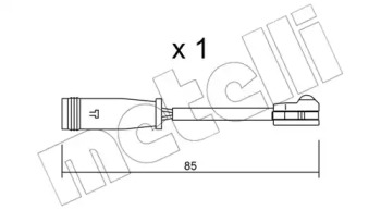 Тормоза METELLI для VW CRAFTER 30-50 c бортовой платформой/ходовая часть (2F_) 2.0 TDI