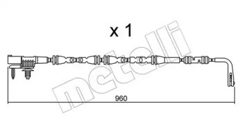 Дисковой тормозной механизм METELLI для LAND ROVER DISCOVERY V (L462) 3.0 D 4x4