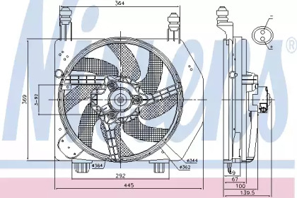 Система воздушного охлаждения NISSENS для FORD PUMA (EC_) 1.4 16V