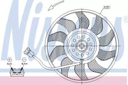 Система воздушного охлаждения NISSENS для VW TRANSPORTER IV c бортовой платформой/ходовая часть (70XD) 2.4 D