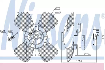 Система воздушного охлаждения NISSENS для VW TRANSPORTER IV c бортовой платформой/ходовая часть (70XD) 2.4 D