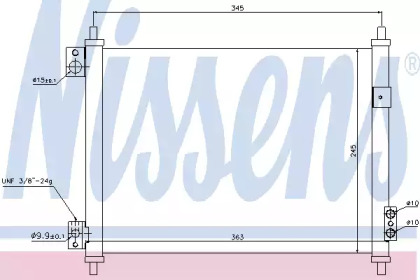 Кондиционер NISSENS для NISSAN CABSTAR (F24M, F24W) 35.13 DCI, 45.13 DCI 2.5 (F24M)
