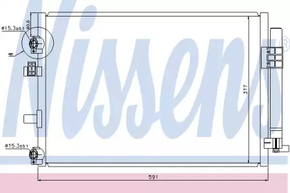 Конденсатор NISSENS для FORD GRAND C-MAX (DXA/CB7, DXA/CEU) 1.6 TDCi