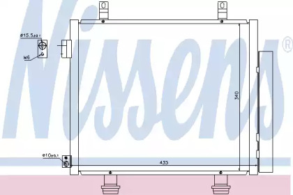 Конденсатор NISSENS для NISSAN PIXO (UA0) 1.0