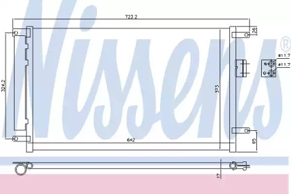 Кондиционер NISSENS для CHEVROLET EPICA (KL1_) 2.0 D