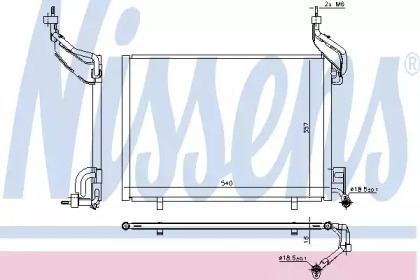 Конденсатор NISSENS для FORD FIESTA VI Van 1.6 TDCi