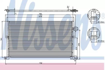 Конденсатор NISSENS для FORD MONDEO III Turnier (BWY) 2.5 V6 24V