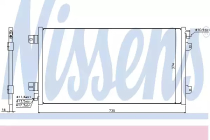 Конденсатор NISSENS для NISSAN INTERSTAR Фургон (X70) dCi 120