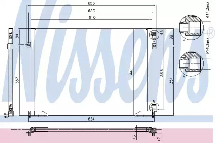 Конденсатор NISSENS для NISSAN PRIMASTAR Фургон (X83) 2.0