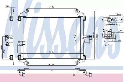 Конденсатор NISSENS для FIAT DUCATO c бортовой платформой/ходовая часть (230_) 2.5 TDI