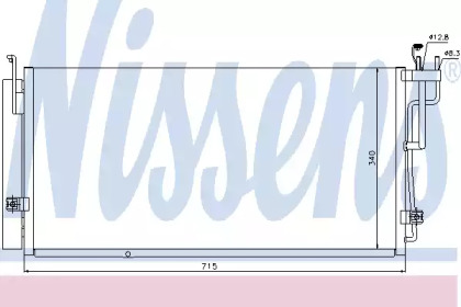 Кондиционер NISSENS для KIA OPIRUS (GH) 3.5