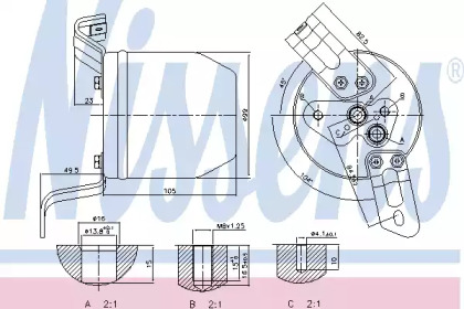 Осушитель NISSENS для BMW 3 Compact (E36) 318 tds