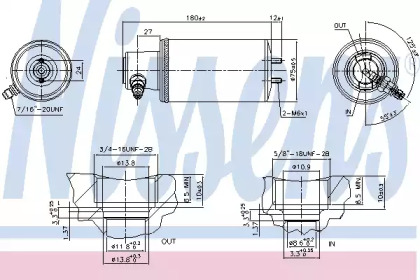 Осушитель NISSENS для VW CADDY II Variant (9K9B) 1.4