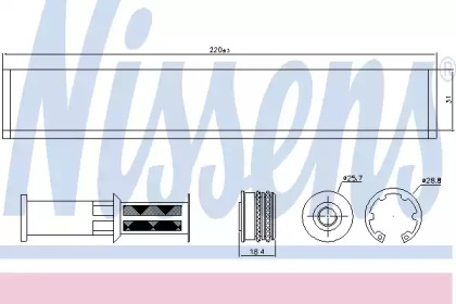Кондиционер NISSENS для VW TOURAN (5T1) 2.0 TDI