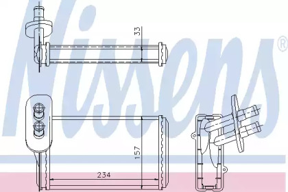 Салонный теплообменник NISSENS для VW GOLF III (1H1) 1.8 Syncro (1HX1)
