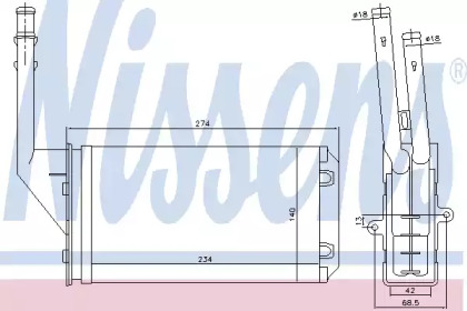 Отопление и вентиляция NISSENS для PEUGEOT 106 I (1A, 1C) 1.6