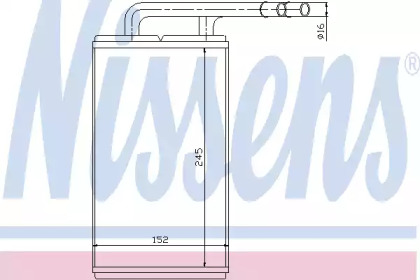 Отопление и вентиляция NISSENS для FORD TRANSIT автобус (E_ _) 2.5 DI (EBL, EDL, EDS, ESL, ESS)