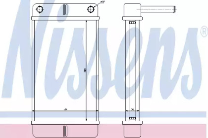 Салонный теплообменник NISSENS для FIAT DUCATO c бортовой платформой/ходовая часть (230_) 2.5 TDI