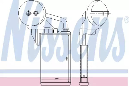 Отопление и вентиляция NISSENS для NISSAN INTERSTAR Фургон (X70) dCi 120