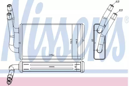 Водяной / масляный радиатор NISSENS для FORD TRANSIT TOURNEO 2.2 TDCi