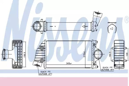 Система нагнетания воздуха NISSENS для PORSCHE 911 Кабриолет (996) 3.6 Turbo 4