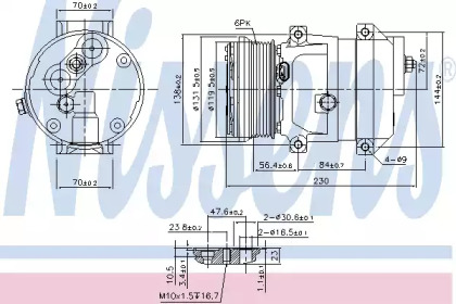 Кондиционер NISSENS для CHEVROLET EPICA (KL1_) 2.5