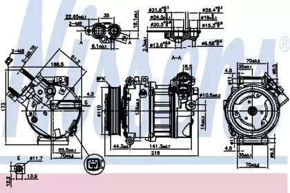 Кондиционер NISSENS для JAGUAR XK Кабриолет (X150) 5.0 V8