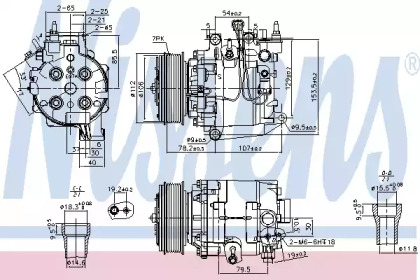 Кондиционер NISSENS для HONDA ACCORD VIII универсал (CW) 2.0 i (CW1)
