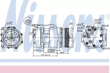 Кондиционер NISSENS для VW BORA Variant (1J6) 1.4 16V