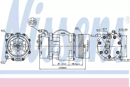 Кондиционер NISSENS для VW CADDY II Variant (9K9B) 1.4