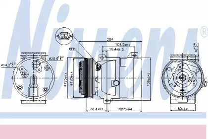 Кондиционер NISSENS для NISSAN INTERSTAR Фургон (X70) dCI 90