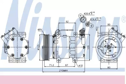 Компрессор/детали NISSENS для NISSAN KUBISTAR (X76) 1.6 16V