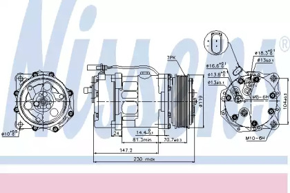Кондиционер NISSENS для VW BORA Variant (1J6) 2.8 V6 4motion
