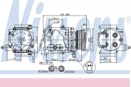 Кондиционер NISSENS для FORD MONDEO III Turnier (BWY) 3.0 V6 24V