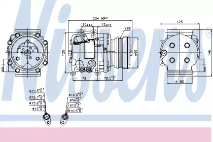 Кондиционер NISSENS для MAZDA 323 F V (BA) 1.5 16V